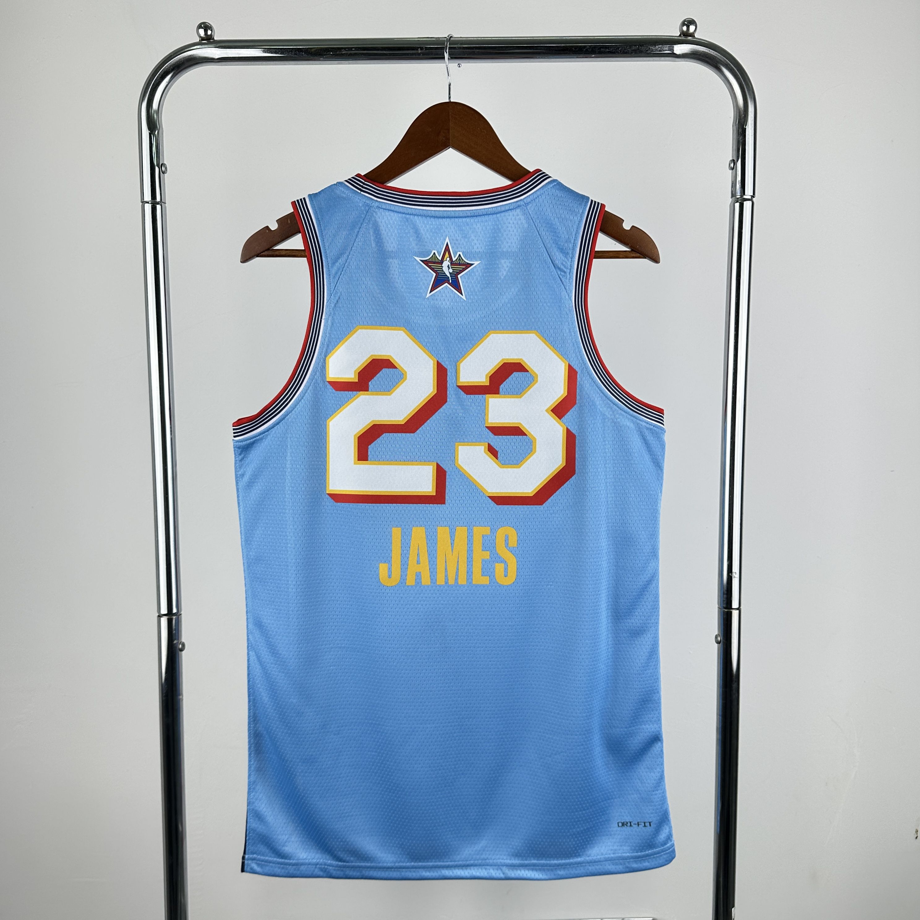 Men 2025 All star #23 James Light Blue Jordan Edition NBA Jersey->more jerseys->NBA Jersey